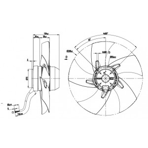 Ebmpapst A2D300-AP06-12 A2D300-AP06-14 230/400V 0.3/0.4A 190/255W Cooling Fan