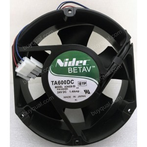 Nidec TA600DC A34438-59 24V 1.4A 3wires Cooling Fan - Used/Refurbished