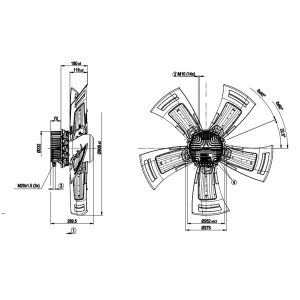 Ebmpapst A3G910-AV02-01 M3G150-NA 380-480V 4.4A 2880W Cooling Fan - Original new