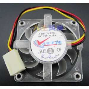 VETTE A4010H12C 12V 0.11A 3wires Cooling Fan