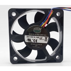 COOLER MASTER A5010-61RB-4RP-F1 12V 0.14A 4wires Cooling Fan 