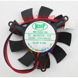 NVIDIA A5010H12S 12V 0.14A 2wires Cooling Fan