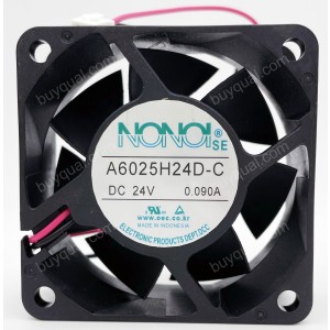 NONOI A6025H24D-C 24V 0.090A 2wires cooling fan