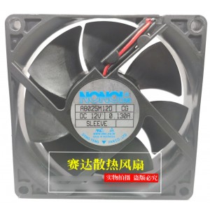 NONOI A8025M12D 12V 0.130A 2wires cooling fan