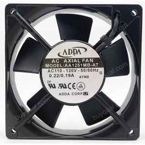 ADDA AA1251MB-AT 110/120V 0.22/0.19A Cooling Fan