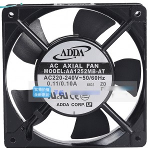 ADDA AA1252MB-AW AA1252MB-AT 220/240V 0.11/0.1A 2wires Cooling Fan