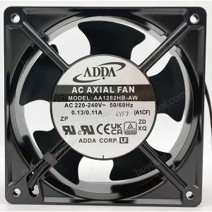 ADDA AA1282HB-AW AA1282HB-AT 220/240V 0.13/0.11A 2wires Cooling Fan