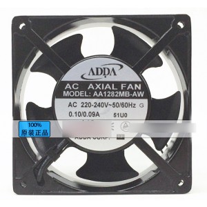 ADDA AA1282MB-AW 220/240V 0.10/0.09A 2 wires Cooling Fan