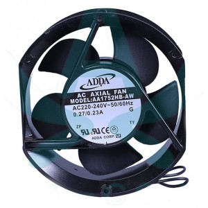 ADDA AA1752HB-AW 220/240V 0.27/0.23A 2wires Cooling Fan