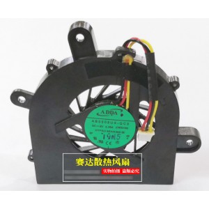 ADDA AB0505UX-QC3 5V 0.38A 3wires Cooling Fan