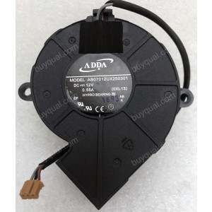 ADDA AB07012UX250301 12V 0.55A 3 wires Cooling Fan - Picture need