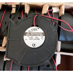 ADDA AB07612UB270BM0 12V 0.55A 2wires Cooling Fan