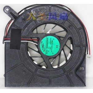 ADDA AB08005HX22B300 5V 0.50A 3wires Cooling Fan