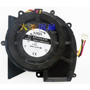 ADDA AB09312MB450300 12V 0.80A 3wires Cooling Fan