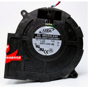 ADDA AB09712XB330B01 12V 2.2A  4wires Cooling Fan