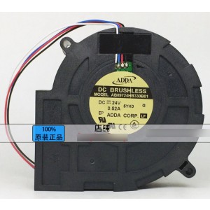 ADDA AB09724HB330B01 24V 0.52A 4wires Cooling Fan 