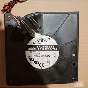 ADDA AB1212DB-Y01 12V 0.32A 7W 2wires Cooling Fan