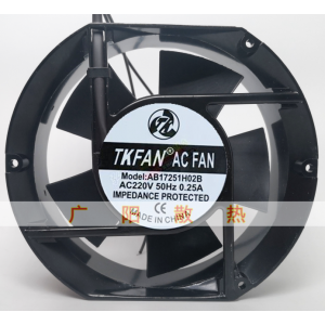 TKFAN AB17251H02B 220V 0.25A 2wires Cooling Fan 