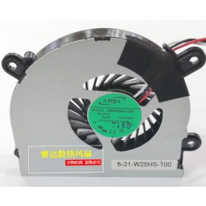 ADDA AB6605HX-J03 5V 0.40A 3wires Cooling Fan