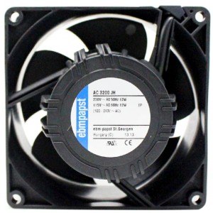 Ebmpapst AC3200JH 115/230V 12W 2wires Cooling Fan