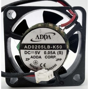 ADDA AD0205LB-K50 5V 0.05A 2wires Cooling Fan
