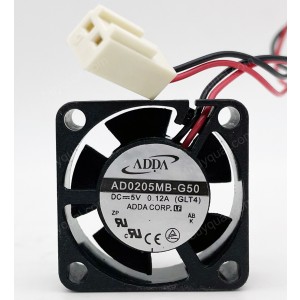ADDA AD0205MB-G50 5V 0.12A 2wires Cooling Fan
