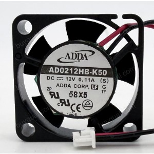 ADDA AD0212HB-K50 12V 0.11A 2 wires Cooling Fan