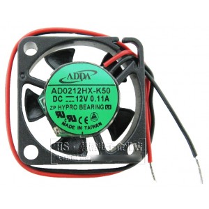 ADDA AD0212HX-K50 12V 0.11A 2wires Cooling Fan