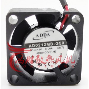 ADDA AD0212MB-G50 12V 0.08A  2wires Cooling Fan