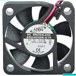 ADDA AD0405DB-G70 5V 0.07A 2wires Cooling Fan