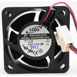 ADDA AD0405HB-C50 5V 0.29A 2wires Cooling Fan