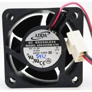 ADDA AD0405HB-C50 5V 0.29A 2wires Cooling Fan