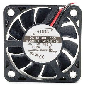 ADDA AD0405HB-K96 5V 0.12A 3wires Cooling Fan