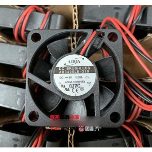 ADDA AD0405LB-G70 5V 0.08A 2wires Cooling Fan