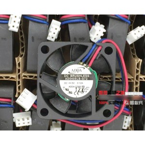 ADDA AD0405LB-G72 5V 0.12A 3wires Cooling Fan 