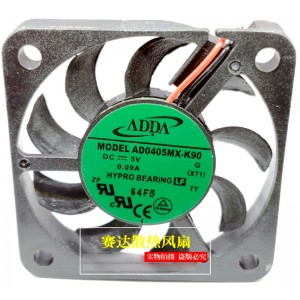 ADDA AD0405MX-K90 5V 0.09A 2wires Cooling Fan