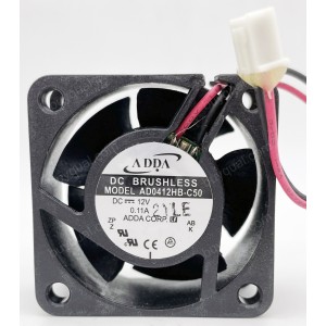 ADDA AD0412HB-C50 12V 0.11A 2wires Cooling Fan