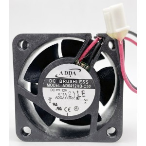 ADDA AD0412HS-C50 AD0412HB-C50 12V 0.11A 2wires Cooling Fan 