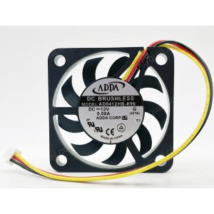 ADDA AD0412HB-K96 12V 0.08A 3wires Cooling Fan