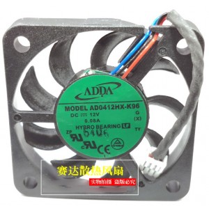 ADDA AD0412HX-K96 12V 0.08A 3wires Cooling Fan