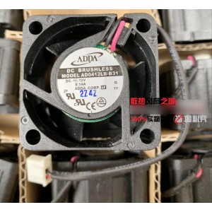 ADDA AD0412LB-B31 12V 0.14A 2wires Cooling Fan