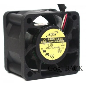 ADDA AD0412UB-B53DS 12V 0.7A  3wires Cooling Fan