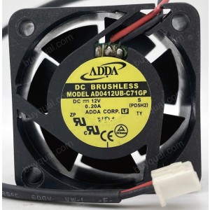 ADDA AD0412UB-C71GP 12V 0.2A 2wires Cooling Fan