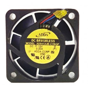 ADDA AD0412UB-C7BGP 12V 0.2A 3wires Cooling Fan