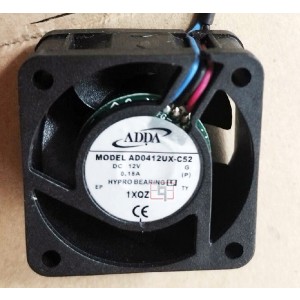 ADDA AD0412UX-C52 12V 0.18A 3wires Cooling Fan 