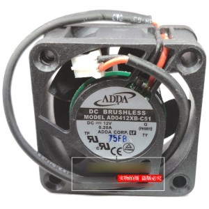 ADDA AD0412XB-C51 12V 0.20A 2wires Cooling Fan 