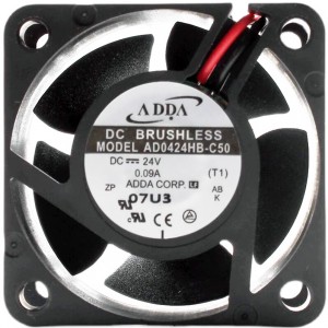 ADDA AD0424HB-C50 24V 0.09A 2 wires Cooling Fan
