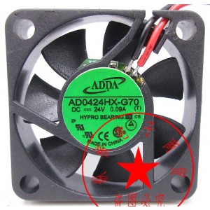 ADDA AD0424HX-G70 24V 0.09A 2wires Cooling Fan