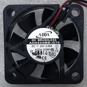 ADDA AD0424MB-G70 24V 0.08A 2wires Cooling Fan