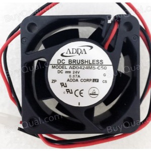 ADDA AD0424MS-C50 AD0424MB-C50 24V 0.07A 2wires Cooling Fan